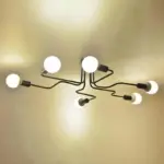 Retro 23 12 to 47 14 wide metal wire branching pendant ceiling lights