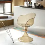 Retro acrylic transparent living room chair