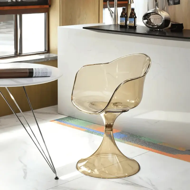 Retro acrylic transparent living room chair