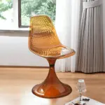 Retro acrylic transparent living room chair