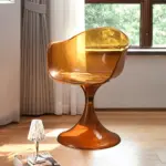 Retro acrylic transparent living room chair