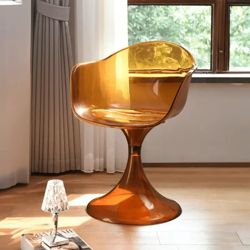 Retro acrylic transparent living room chair