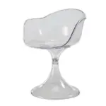 Retro acrylic transparent living room chair