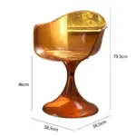 Retro acrylic transparent living room chair