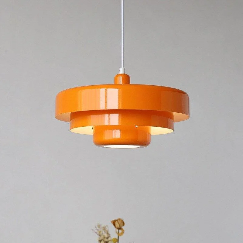 Retro Danish Style Orange Pendant Light 110443