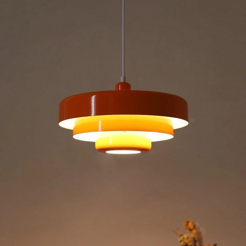 Retro Danish Style Orange Pendant Light 718026