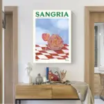 Retro drinks wall art sticker posters