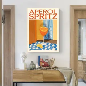 Retro Drinks Wall Art Sticker Posters