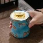 Retro japanese ceramic espresso coffee cup