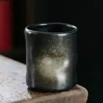 Retro japanese ceramic espresso coffee cup