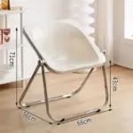 Retro korean style folding designer chair