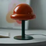 Retro mushroom glass table lamp