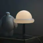 Retro mushroom glass table lamp