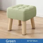 Retro pastel coloured padded ottoman stool