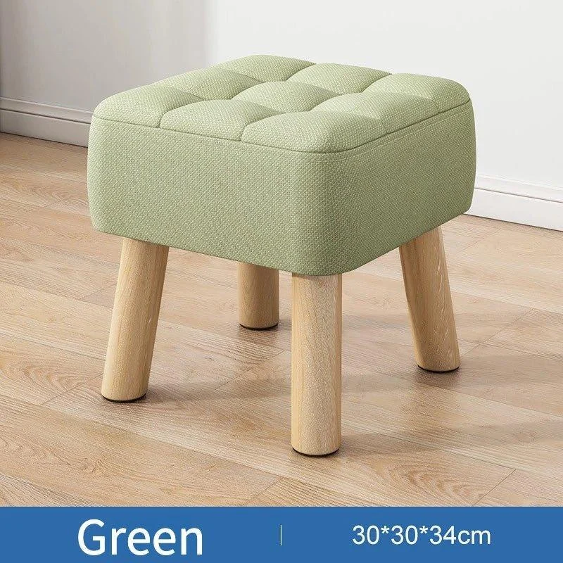 Retro Pastel Coloured Padded Ottoman Stool 366961