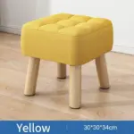 Retro pastel coloured padded ottoman stool