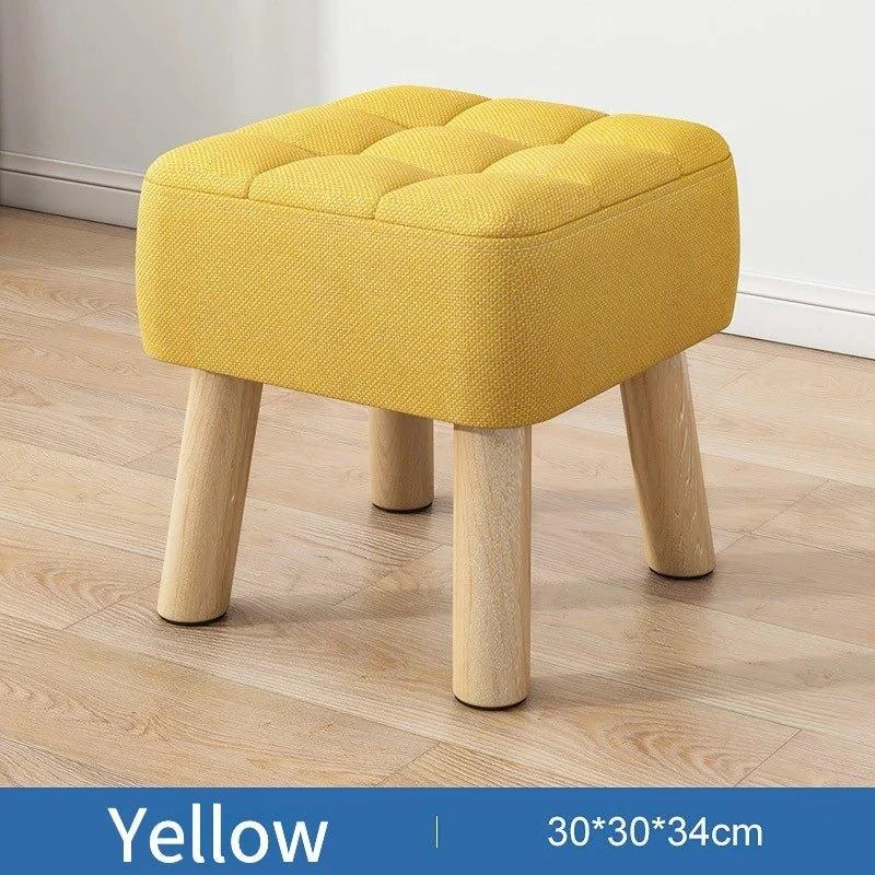 Retro Pastel Coloured Padded Ottoman Stool 664702