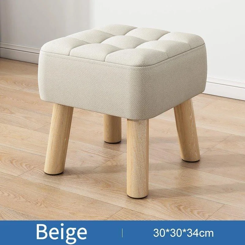 Retro Pastel Coloured Padded Ottoman Stool 668323