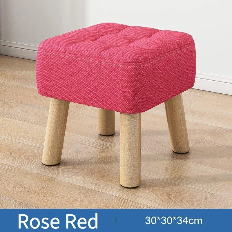 Retro Pastel Coloured Padded Ottoman Stool 684266