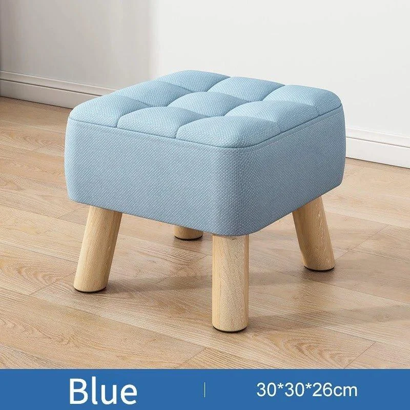 Retro Pastel Coloured Padded Ottoman Stool 911424