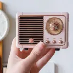 Retro radio bluetooth speaker patchandbagel