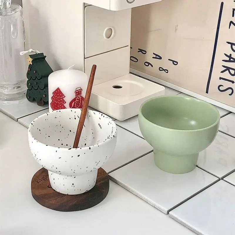 Retro style 10cm ceramic bowl
