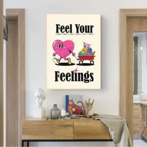 Retro Style 'Cartoon Smile' Inspirational Quote Posters