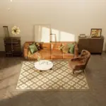 Retro style classic flower pattern rug