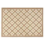 Retro style classic flower pattern rug