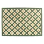 Retro style classic flower pattern rug