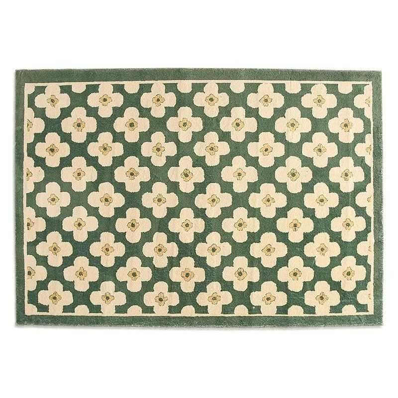 Retro Style Classic Flower Pattern Rug 891054