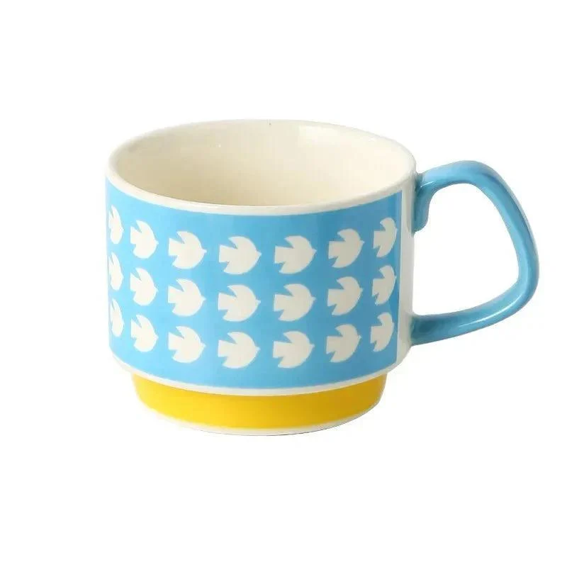 Retro Style Colourful Stackable Coffee Mug 150593