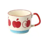 Retro style colourful stackable coffee mug