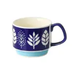 Retro style colourful stackable coffee mug
