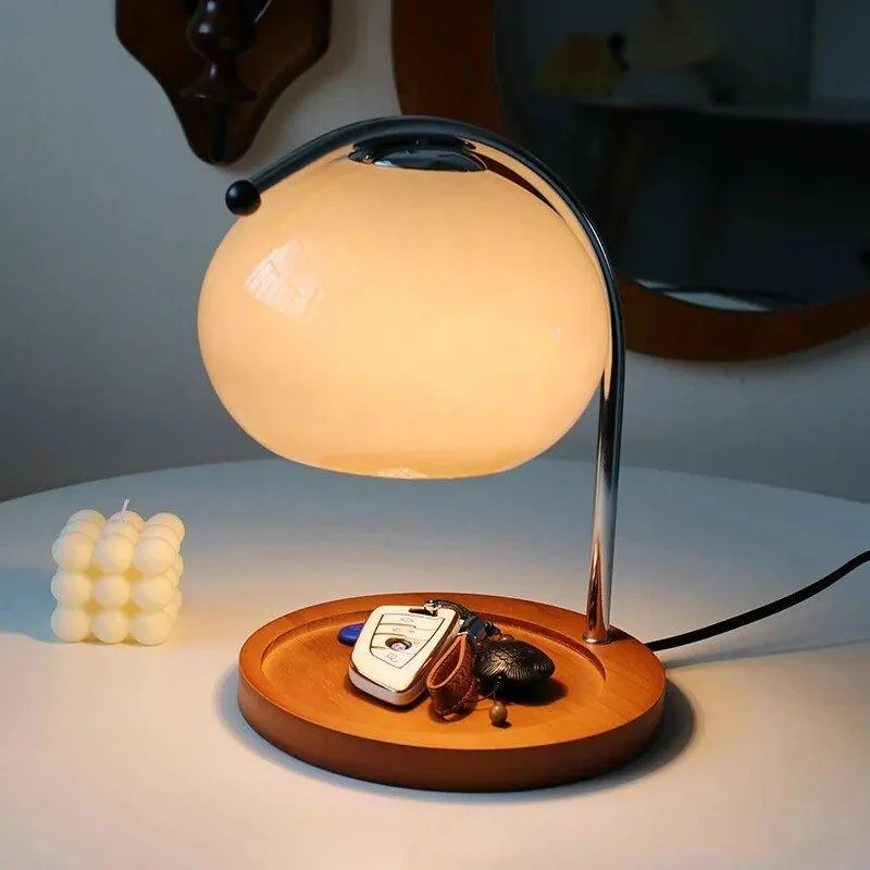 Retro Style Glass Table Lamp With Stand 839417