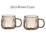 Retro style glass water jug matching cups set