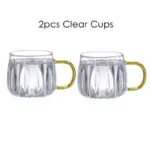 Retro style glass water jug matching cups set
