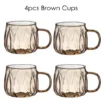Retro style glass water jug matching cups set