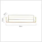 Retro style gold glass jewellery tray