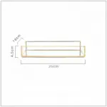Retro style gold glass jewellery tray