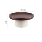 Retro style japanese acacia wood cake tray