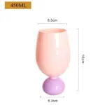 Retro style pastel coloured tulip goblet