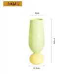 Retro style pastel coloured tulip goblet