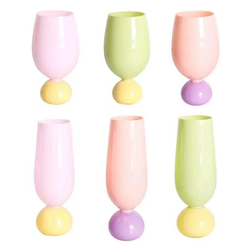 Retro Style Pastel Coloured Tulip Goblet 608908