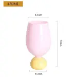 Retro style pastel coloured tulip goblet