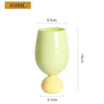 Retro style pastel coloured tulip goblet