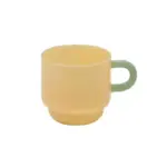Retro style stackable jade green mug