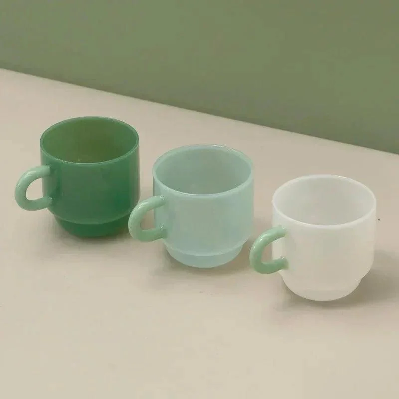 Retro Style Stackable Jade Green Mug 432286