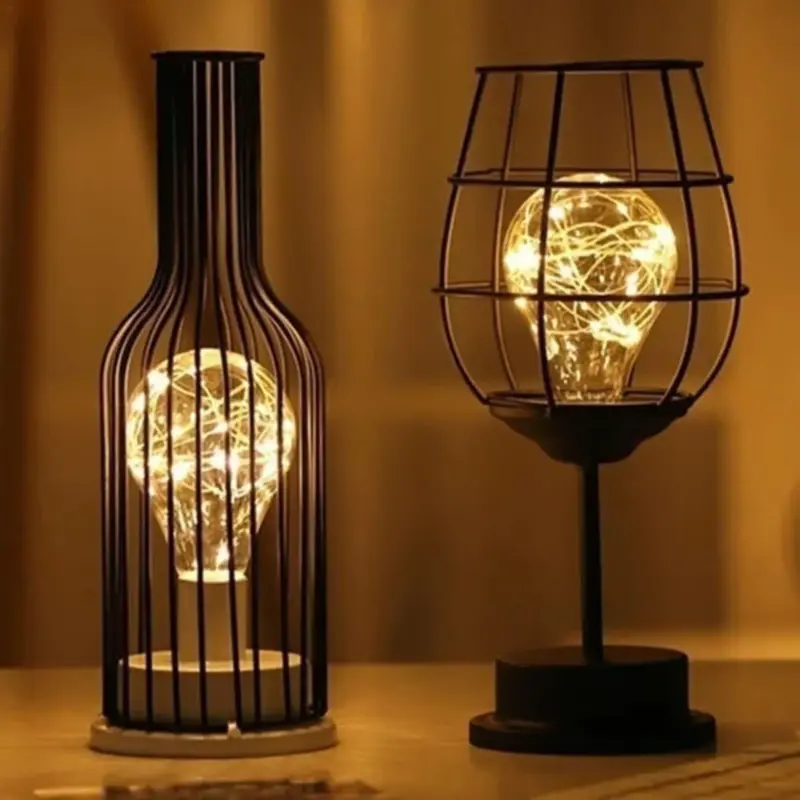 Retroera minimalistische hohle Tischlampe xlumina