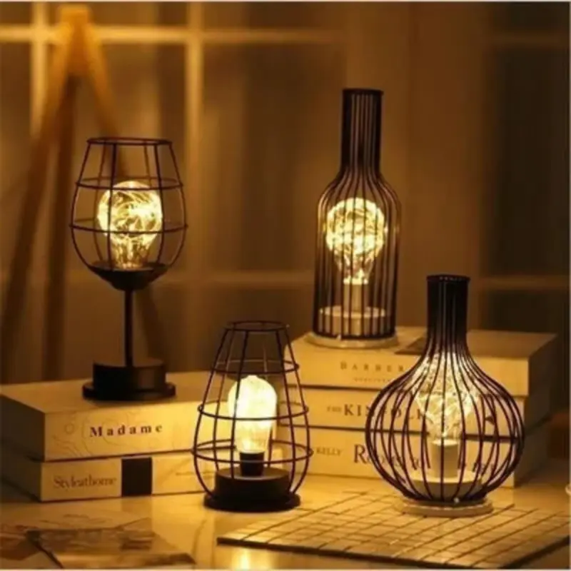 Retroera minimalistische hohle Tischlampe xlumina